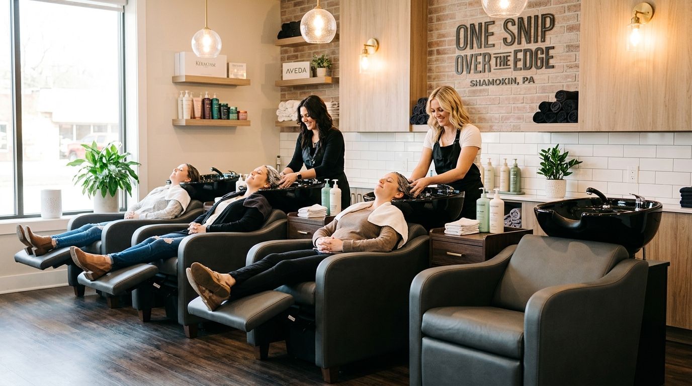 Illustration of One Snip Over the Edge, beauty salon in Shamokin, PA, photo 3 of 6