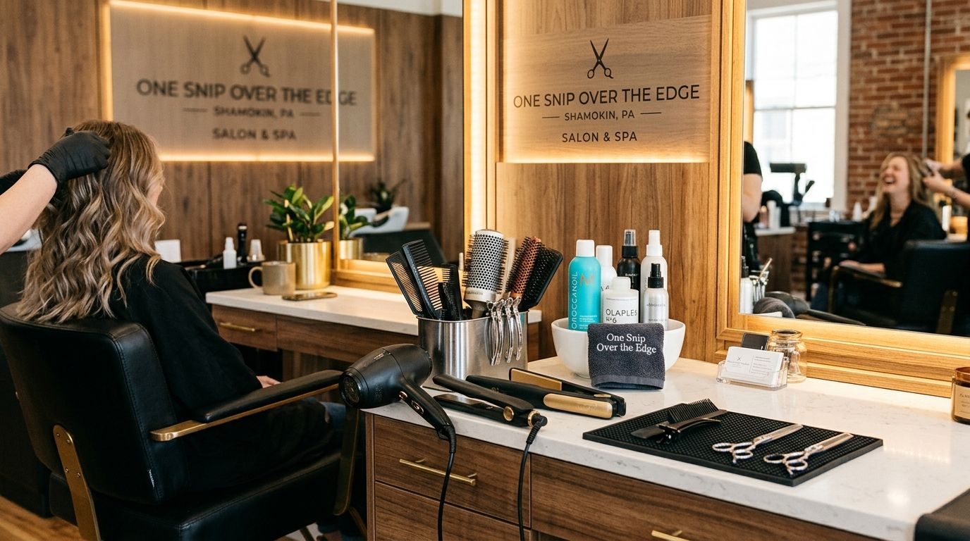 Illustration of One Snip Over the Edge, beauty salon in Shamokin, PA, photo 6 of 6